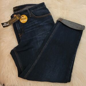Lee Girlfriend Crop Midrise Fit - Royal Chakra